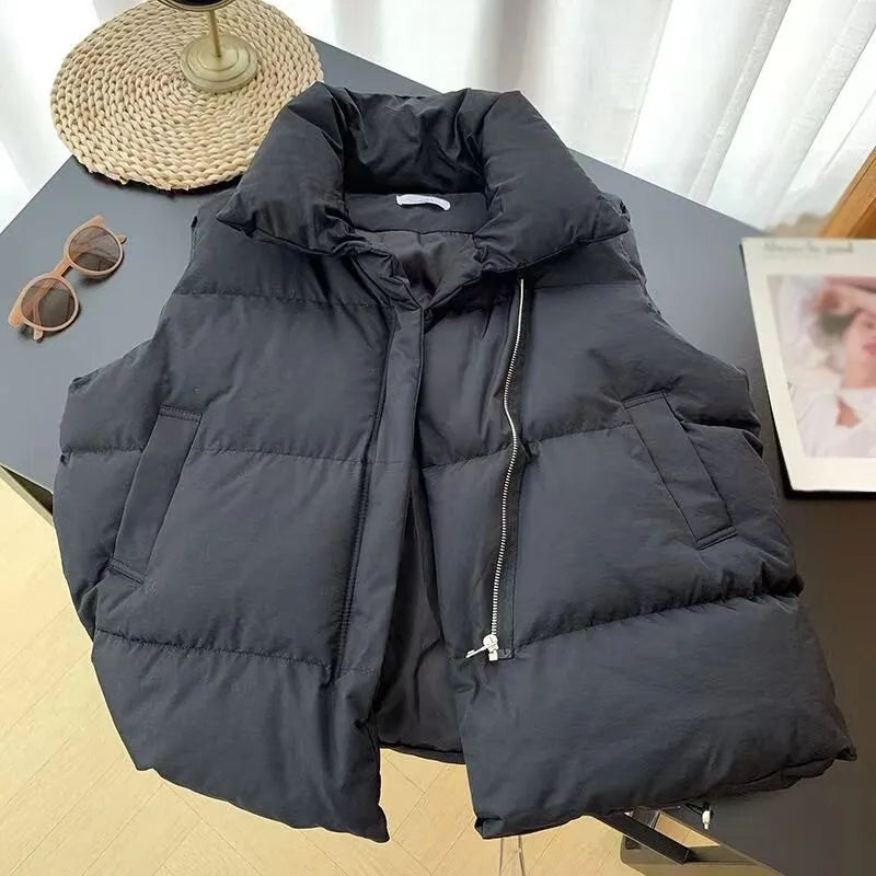 Rue Ivy Button Up Puffer Vest