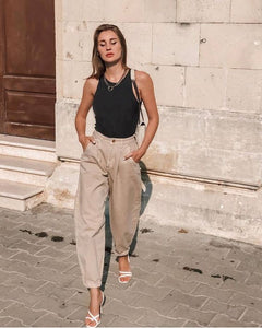 High Waist Cargo Pants