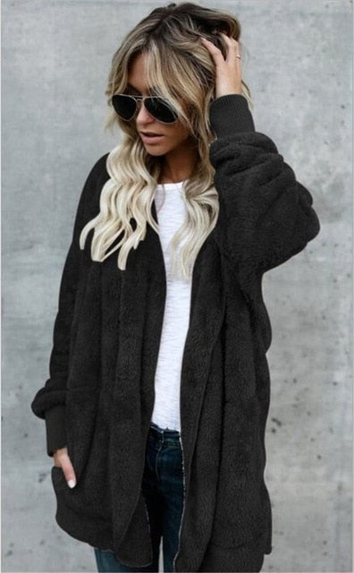 Women's Hooded Fur Coat - Malibu Thrifts