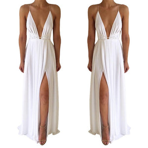 Backless Summer Maxi Dress - Malibu Thrifts