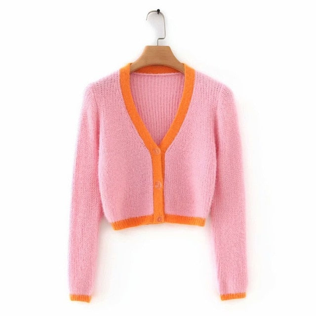 Knitted Crop Sweater - Malibu Thrifts