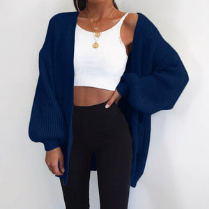 Loose Knitted Cardigan - Malibu Thrifts