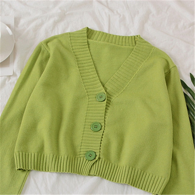 Women's Cropped Sweater - Malibu Thrifts