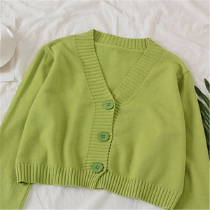 Women's Cropped Sweater - Malibu Thrifts