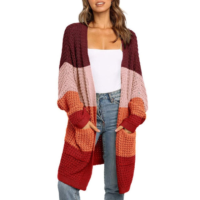 Loose Knitted Cardigan - Malibu Thrifts