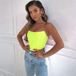 Sleeveless Off Shoulder Top - Malibu Thrifts