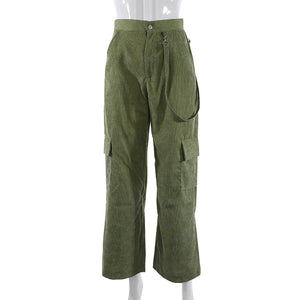 High Waisted Cargo Pants - Malibu Thrifts