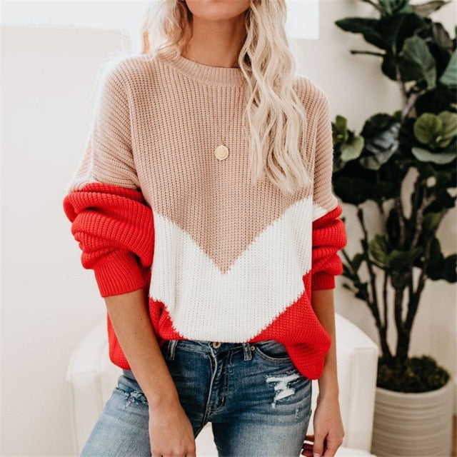 Loose Knitted Sweater - Malibu Thrifts